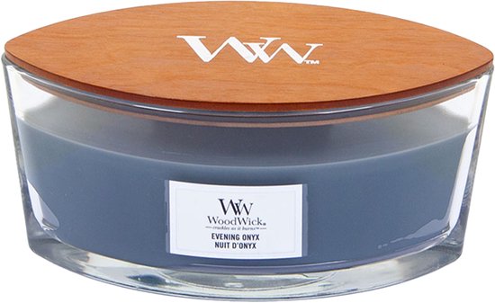 Woodwick Evening Onyx Ellipse Candle - Geurkaars