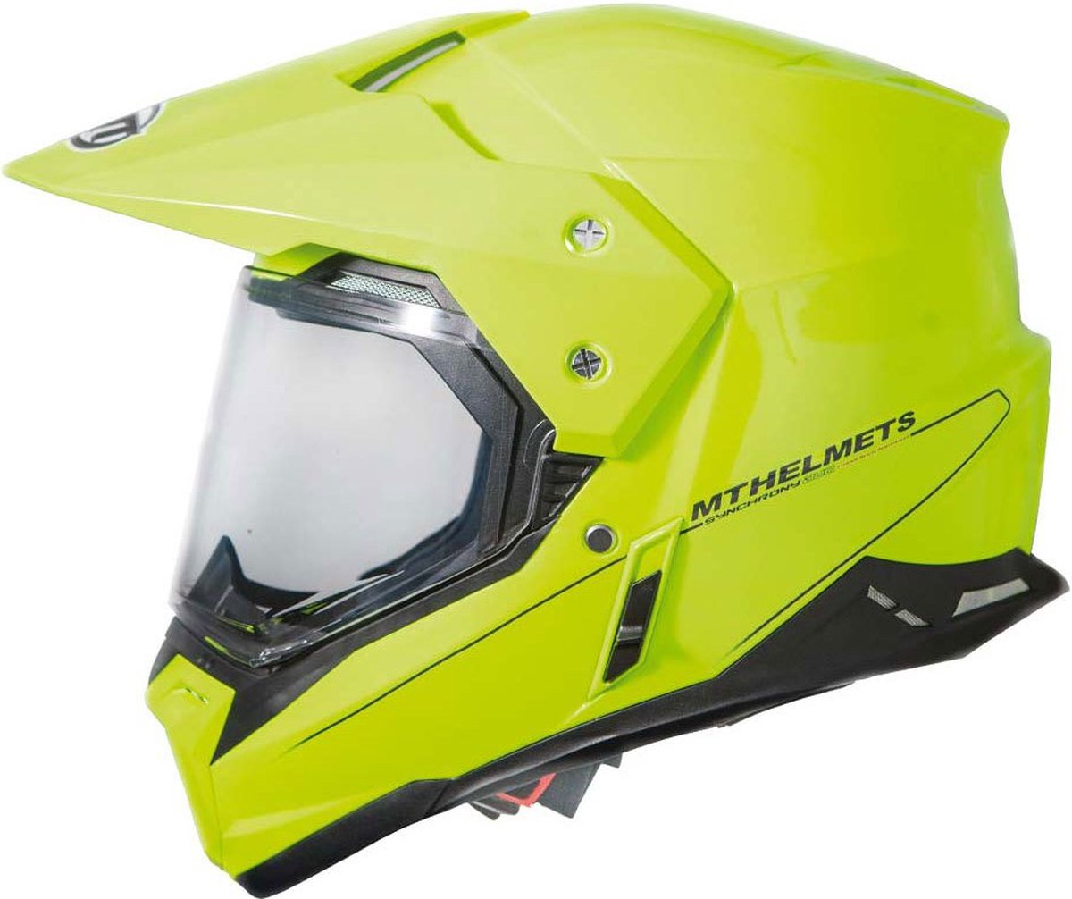 Mt Helmets Synchrony Sv Duo Sport Solid Integraalhelm Geel XS