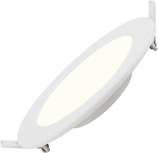 LED Downlight Slim Pro - Inbouw Rond 16W - Natuurlijk Wit 4000K - Mat Wit - Kunststof - Ø170mm
