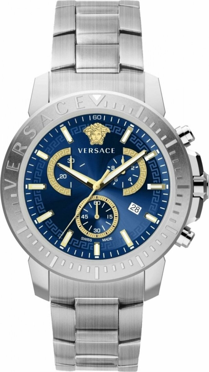 Versace VE2E00721 horloge mannen - Roestvrij Staal - zilver