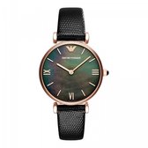 Emporio Armani Gianni T-Bar horloge  - Zwart