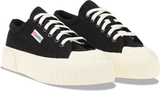 Superga 2631 Stripe Platform Zwart Dames Maat 37 | bol.com