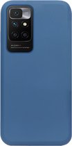 ADEL Premium Siliconen Back Cover Softcase Hoesje Geschikt voor Xiaomi Redmi 10 - Blauw