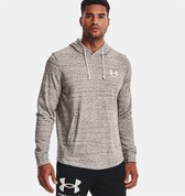 Under Armour UA Rival Hoodie aus French Terry Onyx White-L (US LG)