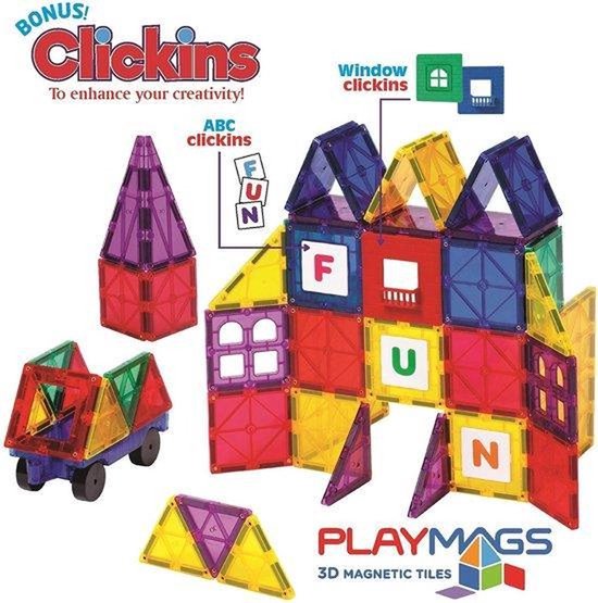 Playmags 3D Magnetische Tegels Starter Set - 32 Delige