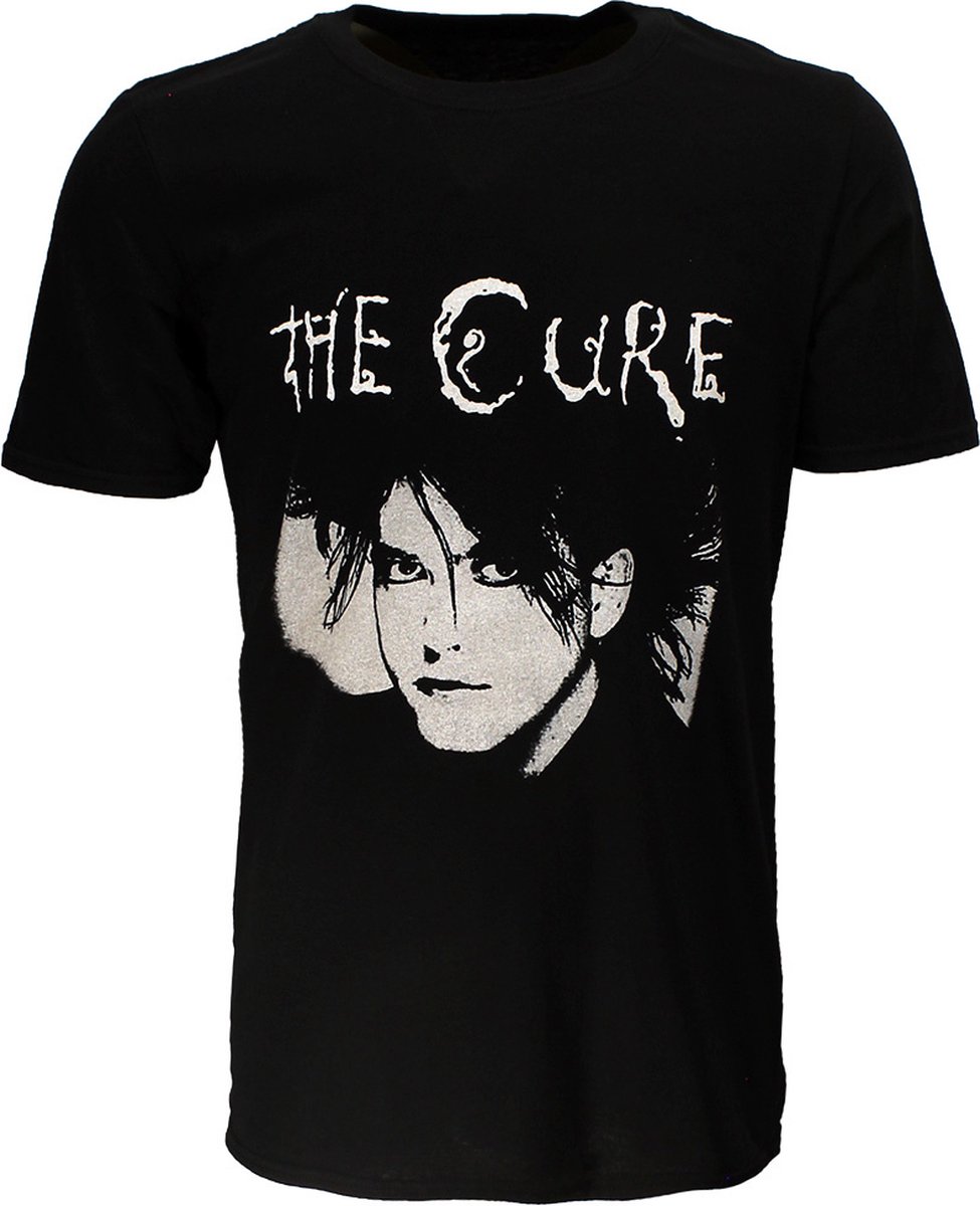 The Cure Robert Smith Portret T-Shirt - Officiële Merchandise - M