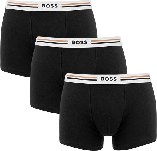 HUGO BOSS Revive trunks (3-pack) - heren boxers kort - zwart - Maat: M