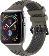 Apple Watch Series 1/2/3/4/5/6/7/8 / SE - Bracelet 38/40/41 - iMoshion Sport avec boucle - Vert / Zwart