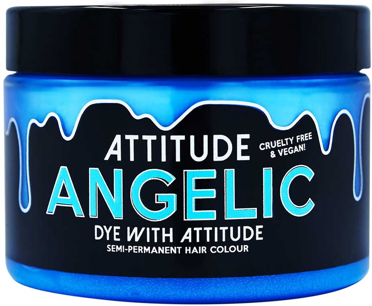 Attitude Hair Dye - Angelic pastel Semi permanent hair dye - - Pastelblauw