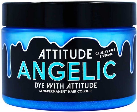 Attitude Hair Dye - Angelic pastel Semi permanente haarverf - Pastelblauw