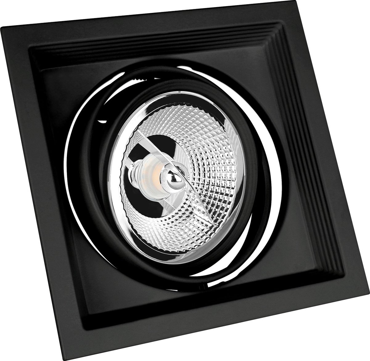 Spectrum - LED Inbouwspot Maxi UNO - GU10 AR111 - excl. LED spot - mat zwart