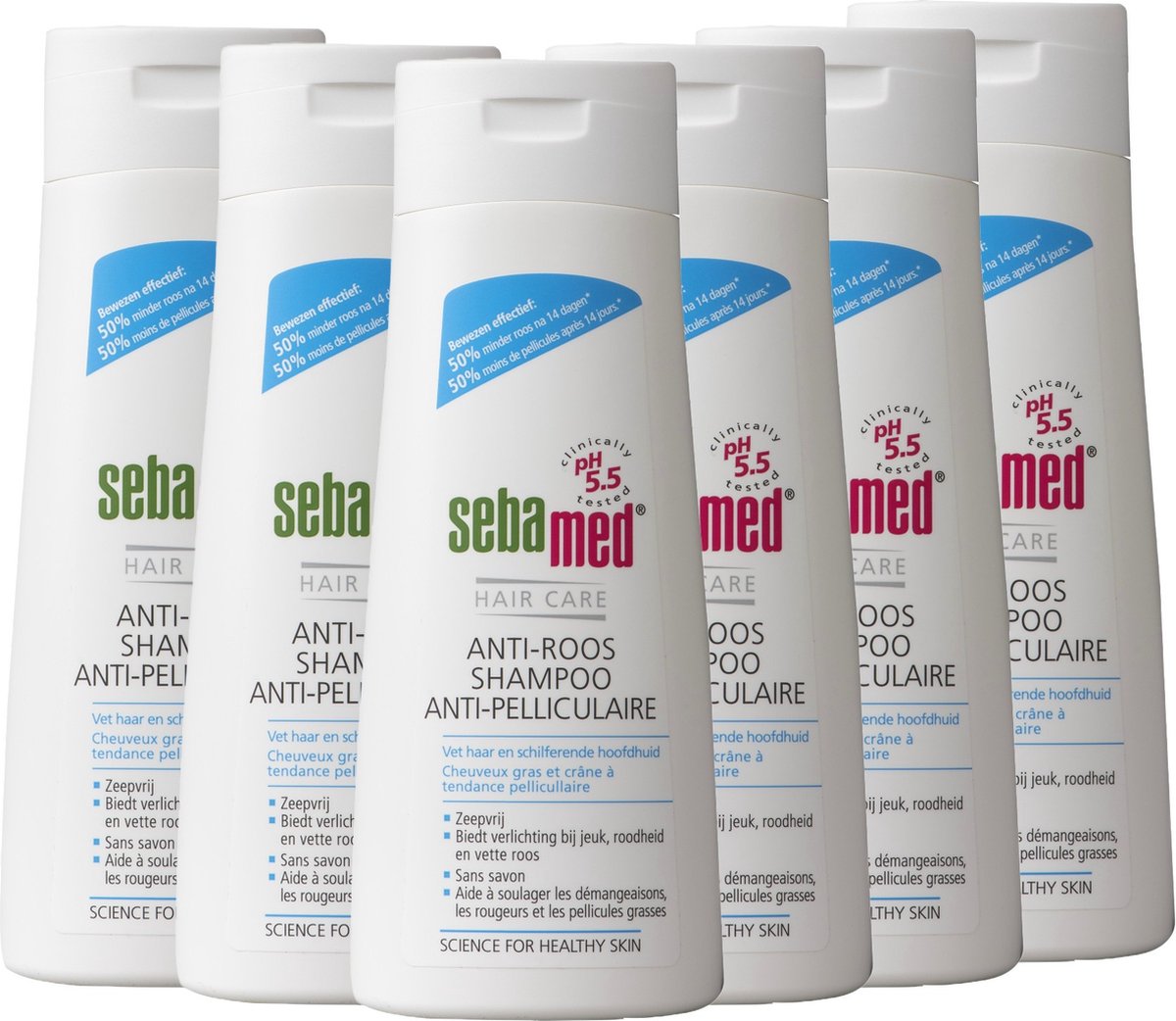 Sebamed Anti-Roos Shampoo voordeelverpakking - 200 ml 6 pack