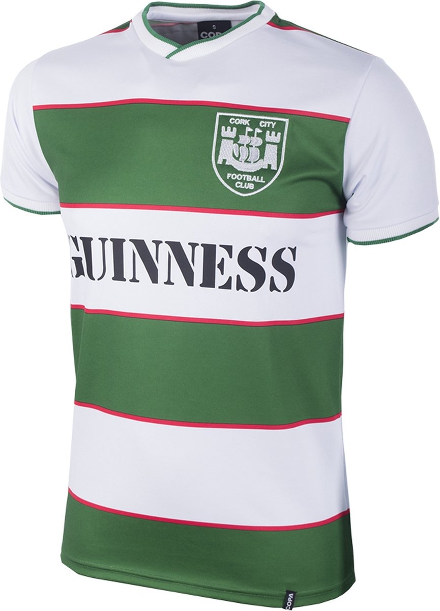 COPA - Cork City FC 1984 Retro Voetbalshirt - Heren - Wit - Groen - S