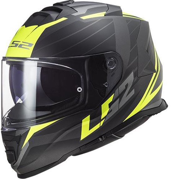 Casque Intégral LS2 Storm Nerve Mat Noir/Rouge – ECE 22.05 Ventilation Optimisée