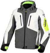 Macna Angle Textile Waterproof Jas Grijs Geel - Maat XL - Jas