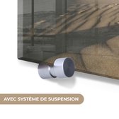 MuchoWow® Peinture sur verre 120x80 cm - Peinture sur verre acrylique - Plage - Sable - Nederland - Photo sur verre - Peintures