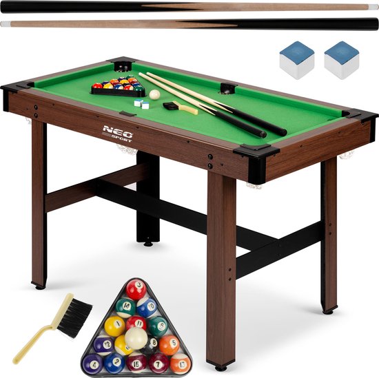 Biljarttafel 122 x 61 x 76 cm NS-807 donkerbruin