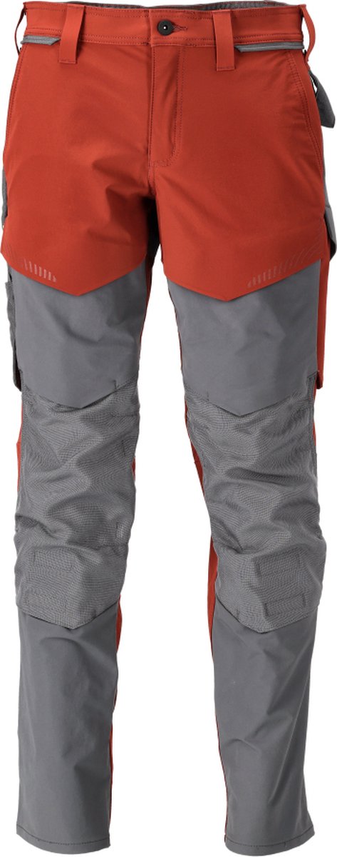 Mascot Customized Broek met kniezakken 22379-311 - herfstrood/steengrijs - C46 - 76