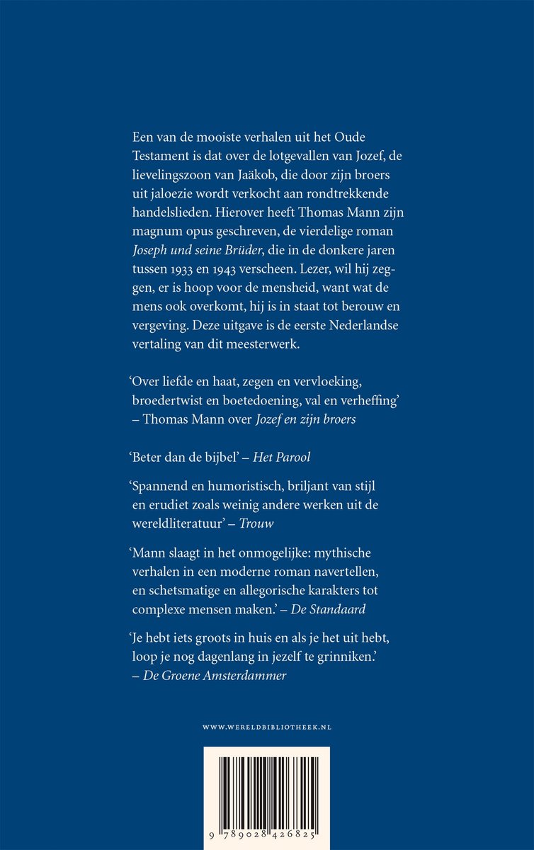 Jozef en zijn broers - back cover