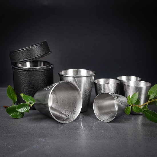 Hivexagon 300ml Set aus 8 Doppelwandigen Edelstahl becher edelstahl tasse- Ideal Für Kalte