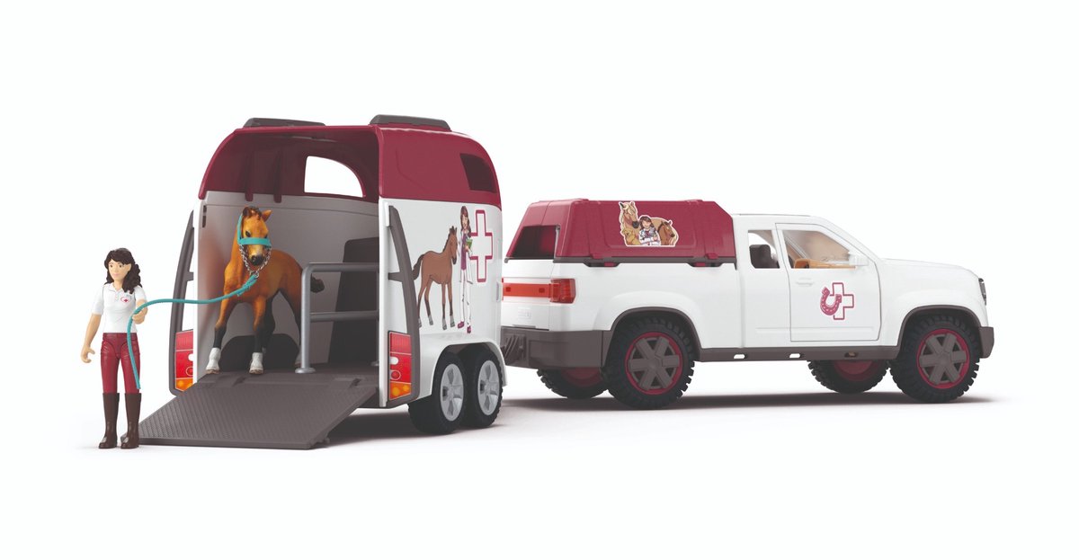schleich HORSE CLUB - Mobiele dierenarts met aanhanger - 42704 — afbeelding 13