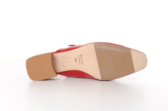 Escarpin femme Maury Mathilda en cuir verni rouge