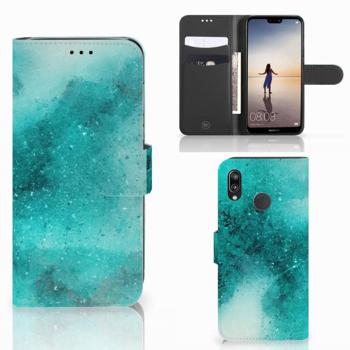 Hoesje Samsung Galaxy A30 Painting Blue