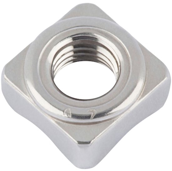 Lasmoer Rvs Rond Wurth - Vierkant Lasmoer DIN 928, RVS A2, blank - Vierkant Lasmoer DIN ...
