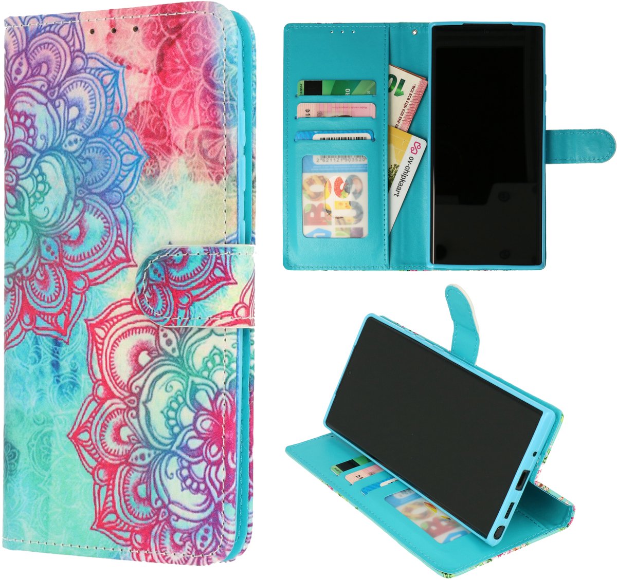 Casemania Hoesje Geschikt voor Samsung Galaxy A26 - Mandala - Portemonnee Book Case