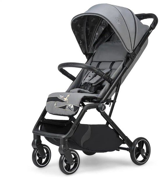 Foto: Osann boogy2 buggy lichtgewicht compact vanaf 0 tot 22 kg upf 50 zonnekap regenhoes monster grey