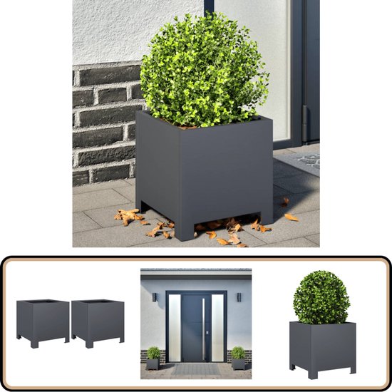 Verzinkt staal plantenbak CARREZ Connect 60x60x60cm