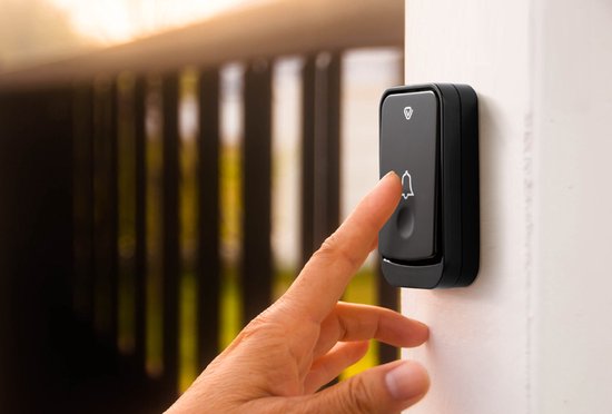 Sonnette sans fil Vlectro - Zwart - 2 récepteurs enfichables - Perfect pour les grandes maisons