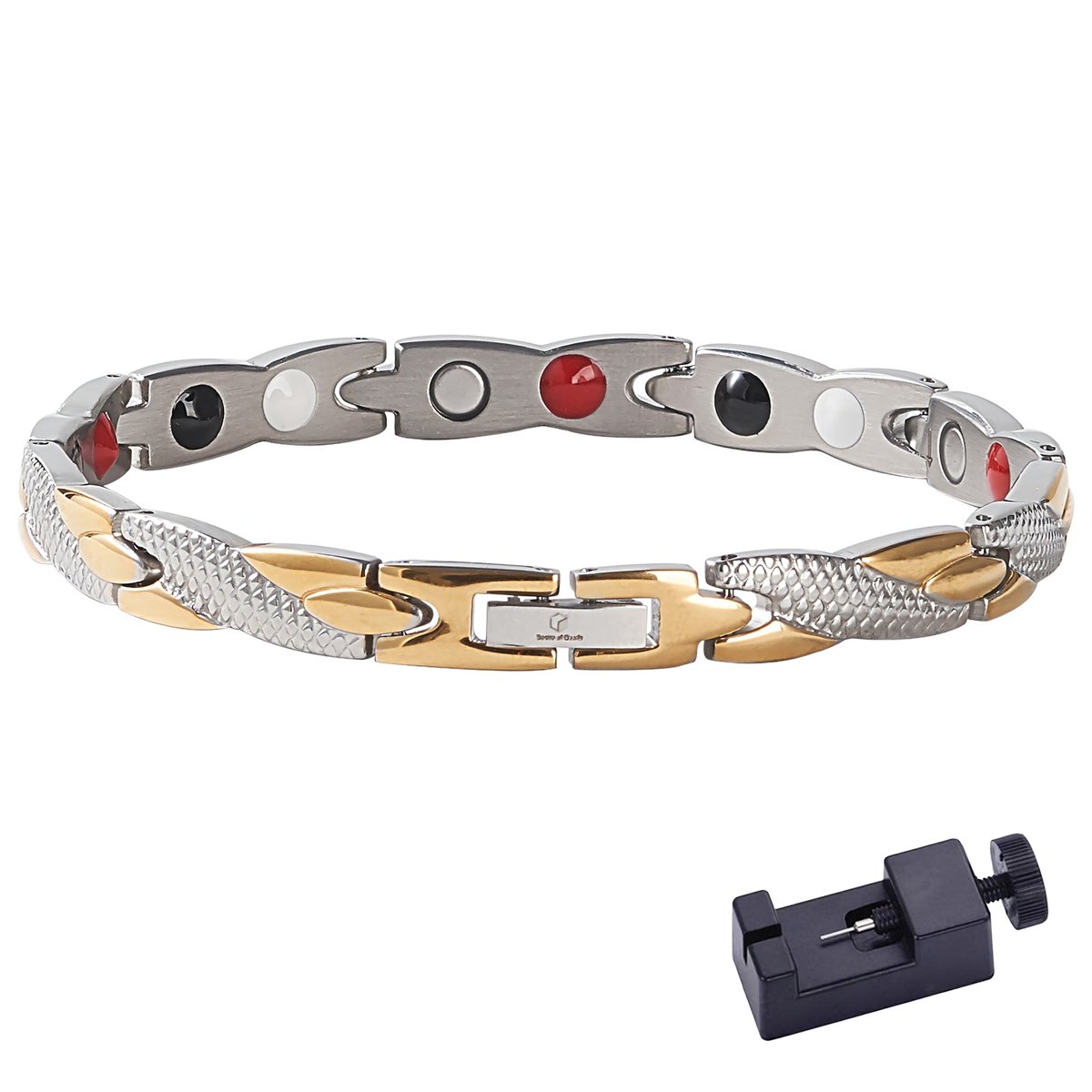 Desire of Goods Magnetische armband - Sieraden - Waist trainers - Met inkorter - Dames/Heren - Zilver/Goud