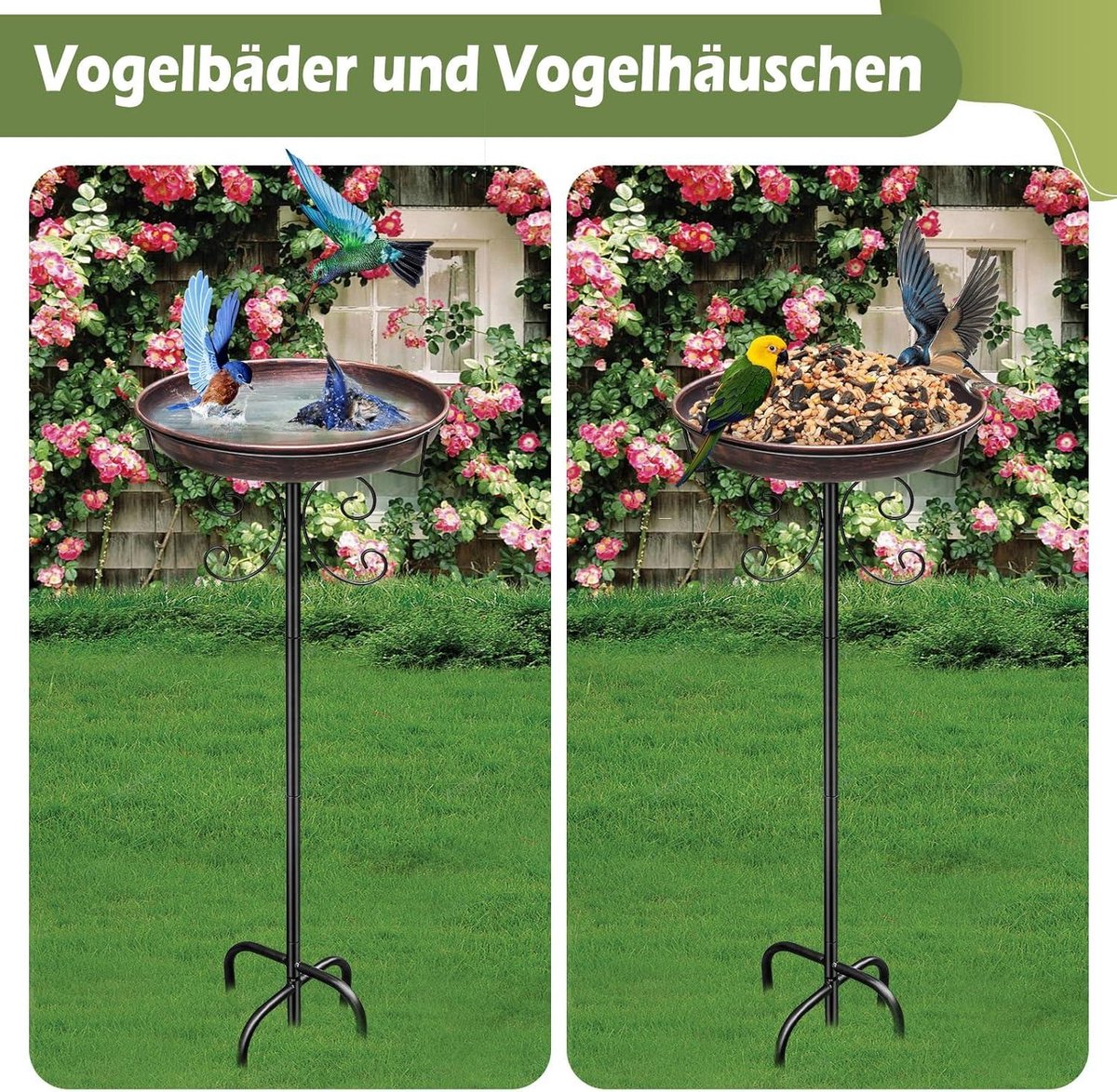 WILDLIFE FRIEND Vogelbad staand 19 x 17,5 x 10 cm, vogelbad voor tuin, balkon vorstbestendig WILDLIFE FRIEND Vogelbad staand 19 x 17,5 x 10 cm, vogelbad voor tuin, balkon vorstbestendig