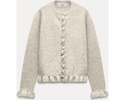 JDY JDYLETTY L/S ON FRILL CARDIGAN KNT NOOS Dames Vest - Maat L
