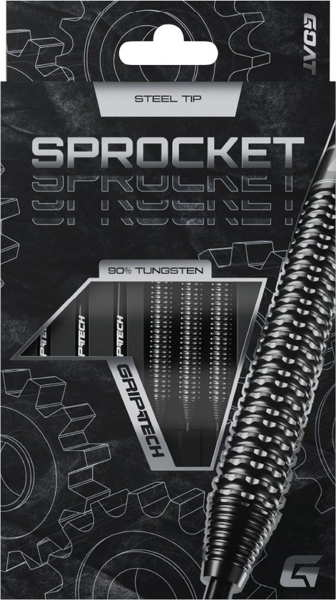 Fléchettes GOAT Sprocket 90% Tungstène – Set Complet 21g à 32g Avec 3 Barrels, Flights Et Tiges