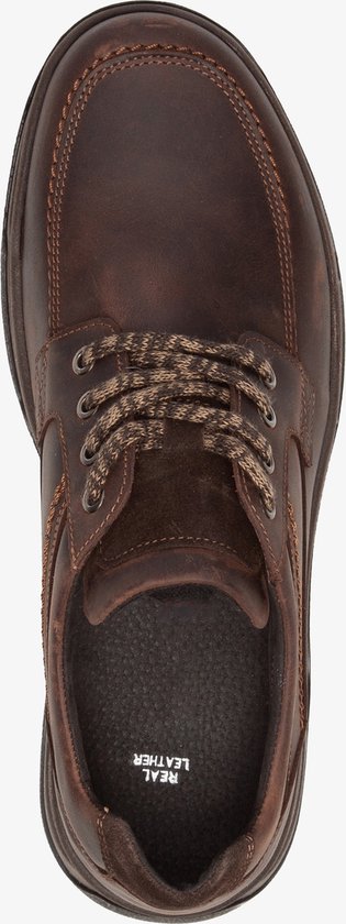 Chaussures à lacets pour homme en cuir Hush Puppies - Marron - Semelle amovible - Taille 40