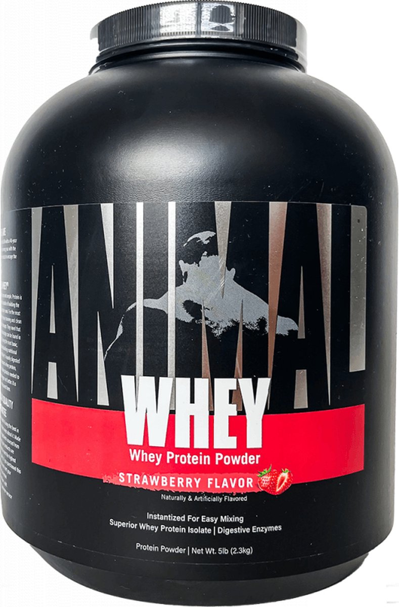 Goedkoopste Animal Whey 2300gr Aardbei