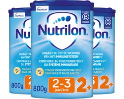 Nutrilon 2+ - Peuter Groeimelk Kinderen Vanaf 2 jaar - Babymelk in Poeder voor Flesvoeding - 3 x 800g