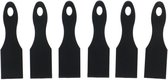Metaltex - Set van 6 Zwarte Nylon Raclet Spatels - Gourmet - Raclet - Grill