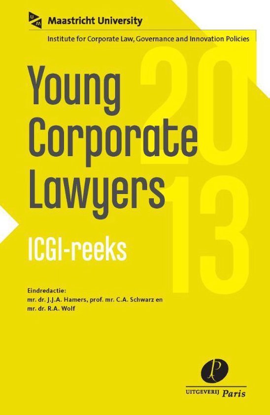 ICGI reeks - Young corporate lawyers 2013 - cover