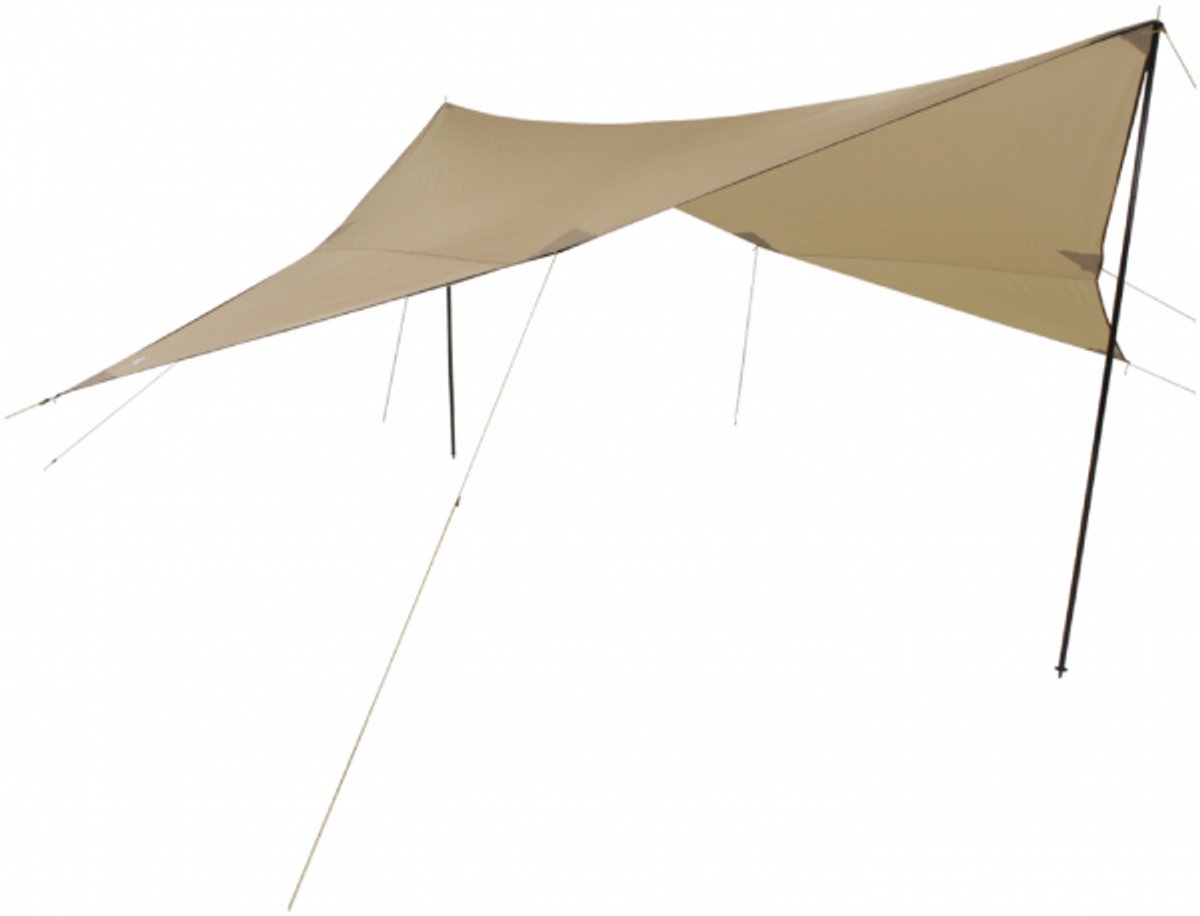 Campguru Tarp TC Wing 4x4,4 - universele tarp voor schaduw - khaki