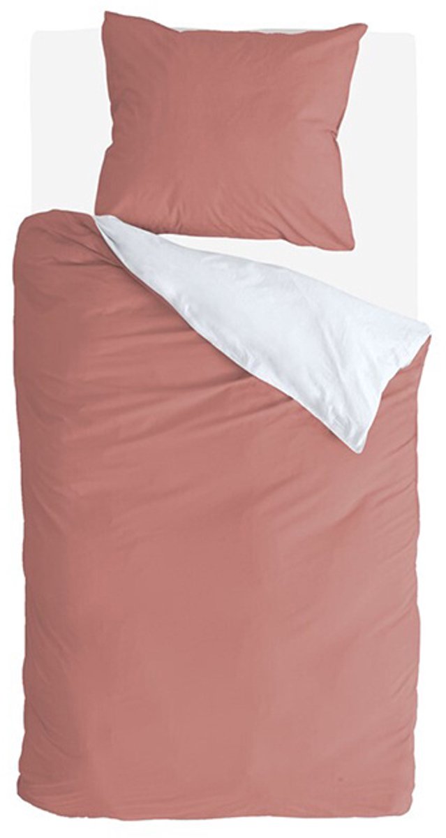 Byrklund Dekbedovertrek Side Way - 240x220 - 100% Katoen - Terra / Wit van Merkloos — afbeelding 5