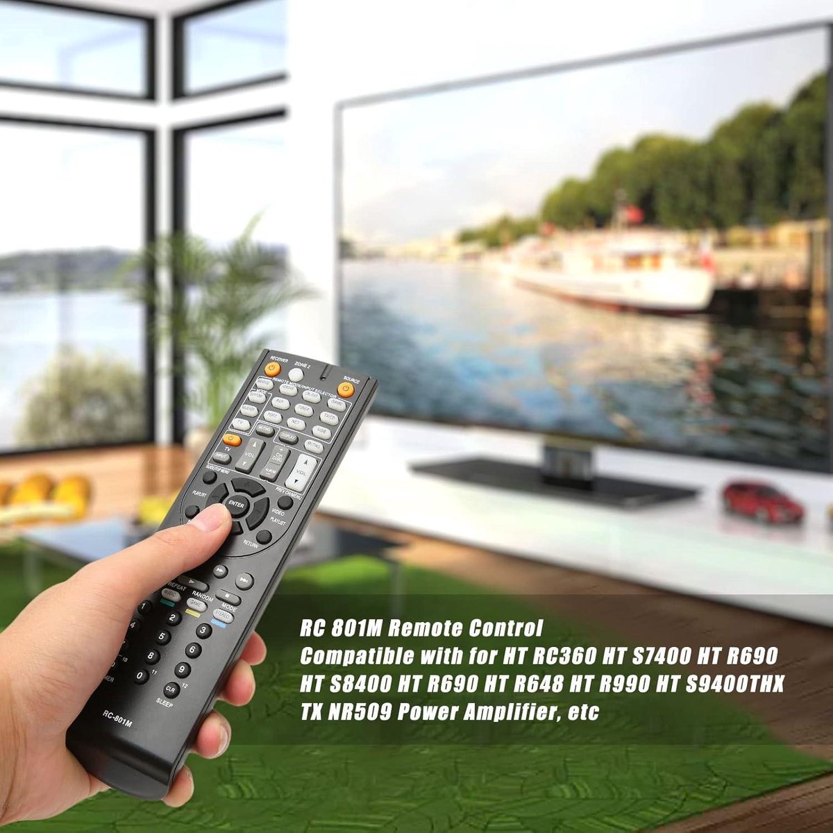 Afstandsbediening voor ONKYO Vervangende AV-ontvanger HT-RC360 TX-NR509 HT-R648 HT-S7400 HT-R690 HT-S8400 HT-R648 HT-R990 HT-S9400THX - RC-801M .