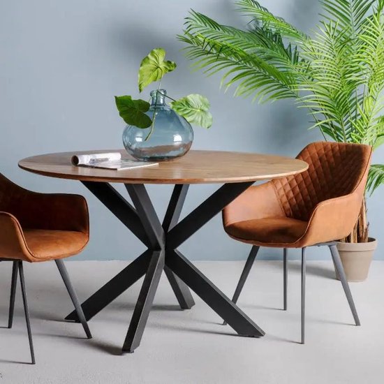 Table à manger Oslo | 130 cm | Rond | Bois d'acasia