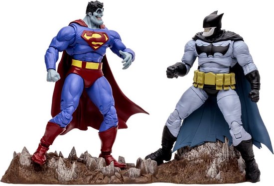 Foto: Mcfarlane toys dc multiverse action figure 2 pack bizarro batzarro 18 cm action figuur
