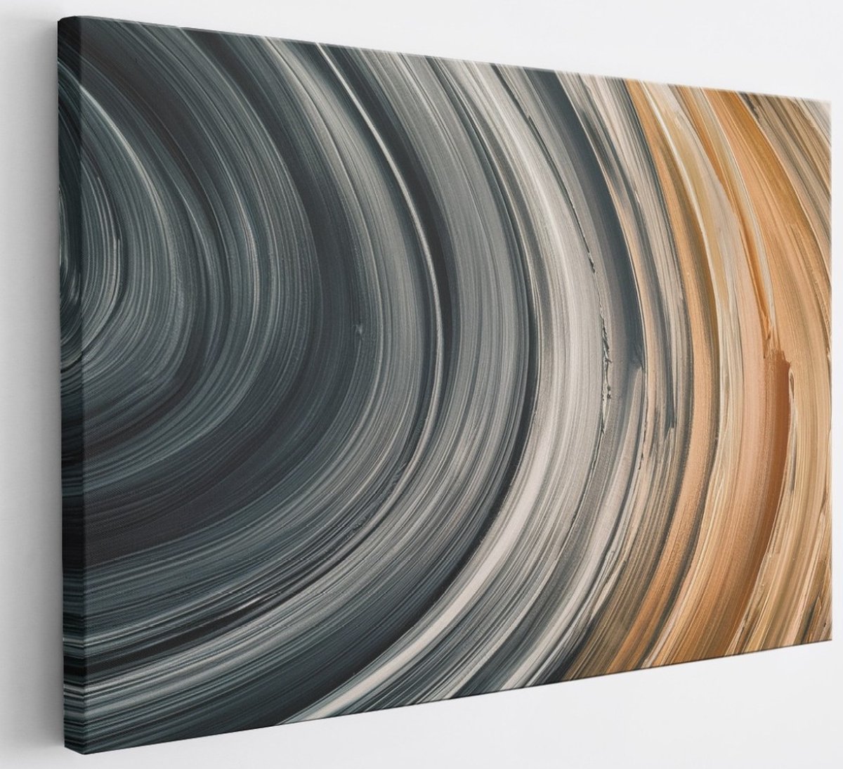 Saammp Canvas Schilderij - Gekleurde cirkels - Abstract - 150x100 - Foto op canvas - Wanddecoratie - Muurdecoratie Woonkamer - Slaapkamer decoratie - Canvas Print Multicolor