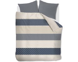 Riviera Maison Ropes dekbedovertrek - Tweepersoons - 200x200/220 - Marineblauw