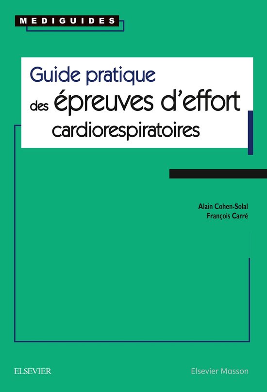 Guide pratique des épreuves d'effort cardiorespiratoires - cover