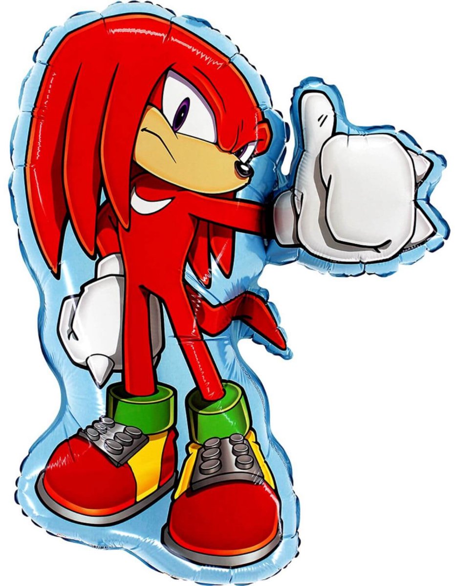 Knuckles van Sonic the Hedgehog : Supershape Folieballon - 26 inch 66 cm - Licentie Officiële